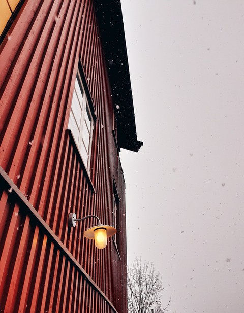 Snowing