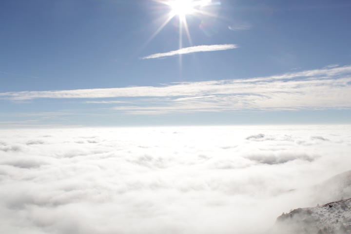 Over the clouds