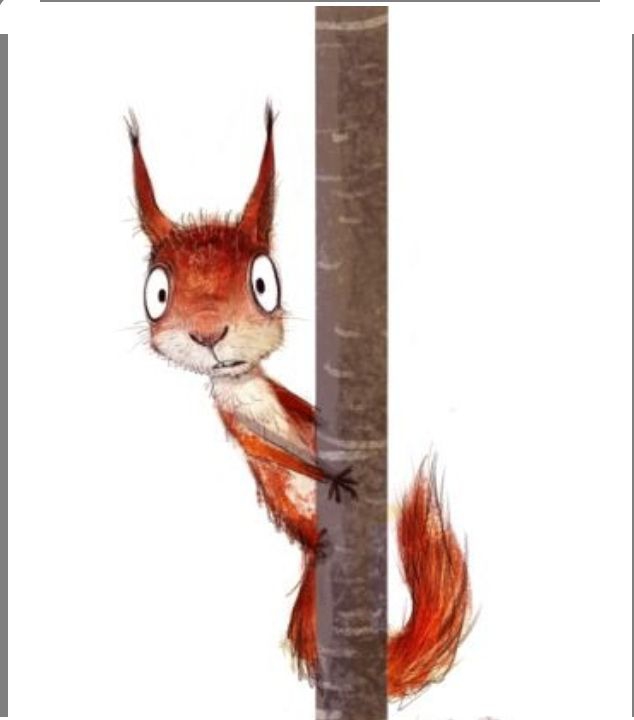 A panicked looking squirrel...
