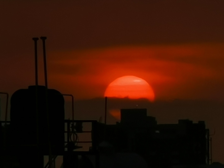 Beautiful Sunset in red