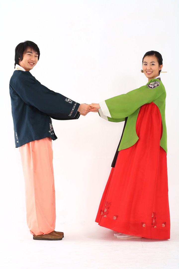 Couple in Korean Dress I