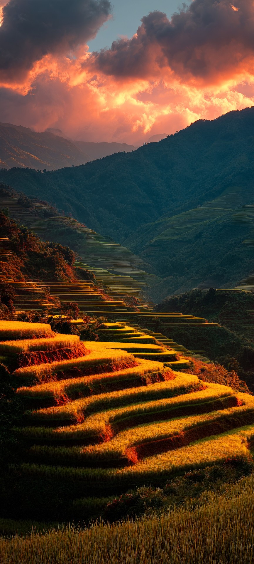 papéis de parede sunlight, highland