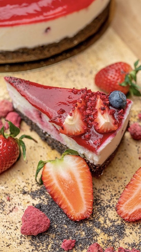 papéis de parede food, strawberry