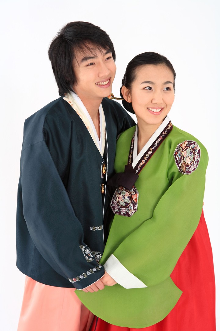 Couple in Korean Dress I
