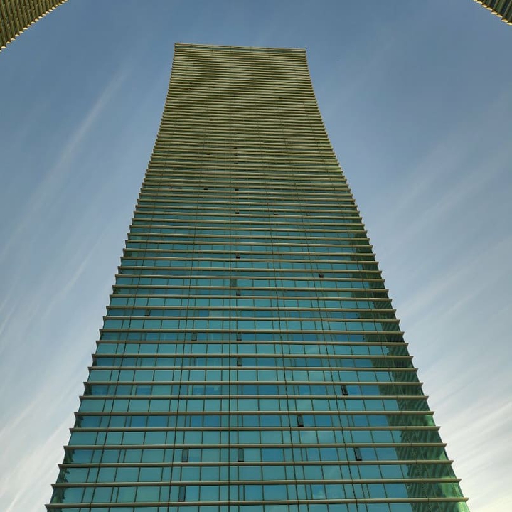 on the top