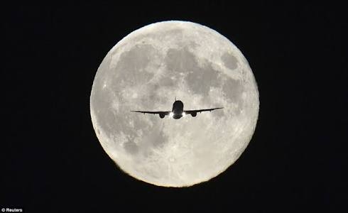 Plane in Moon