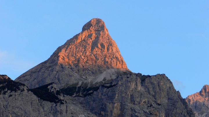 Sonnenuntergang an der Sonnenspitze