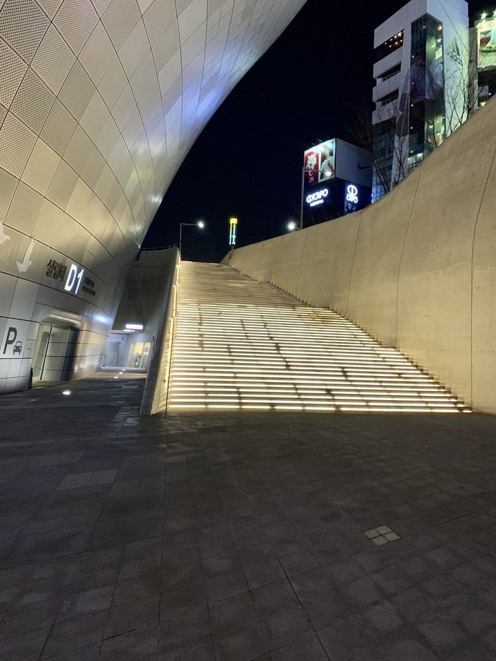 Stairway of DDP in Seoul.
