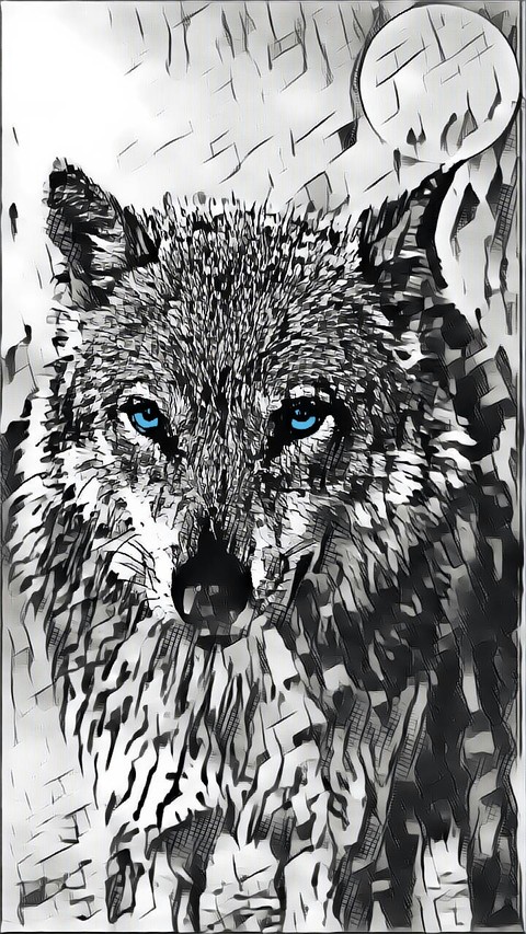 Blue Eyes WOLF