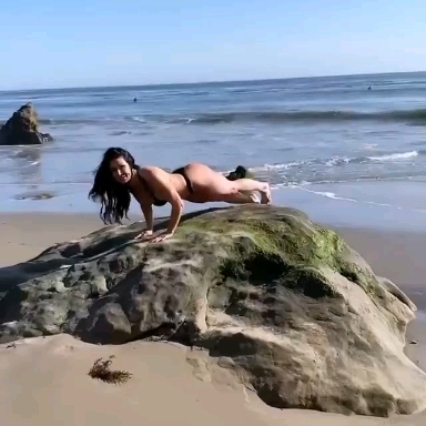 Miami beach bikini photoshoot