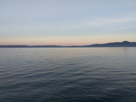 the Ural Mountains. lake Turgoyak.