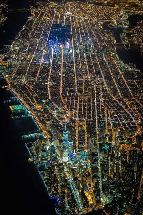 Aerial view of NYC