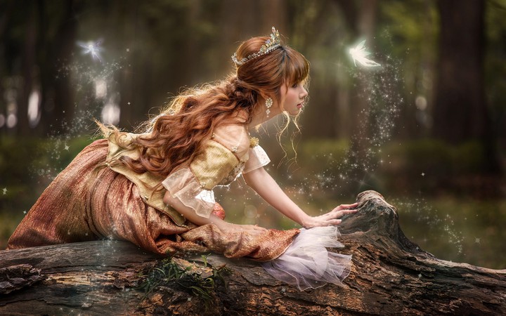 Princess in nature