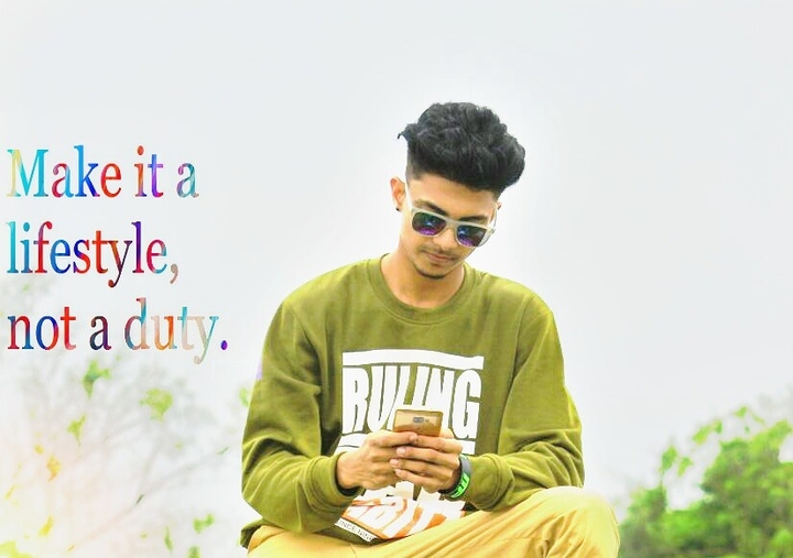 make it a lifestyle not a duty...