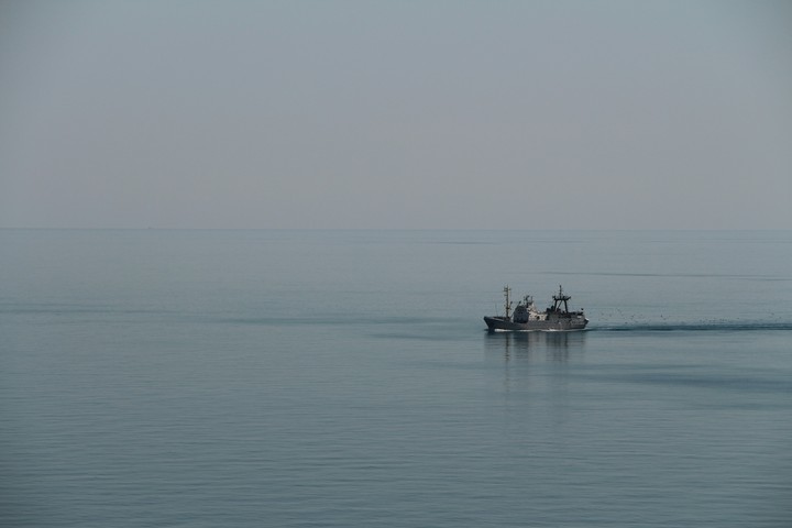 ship at sea