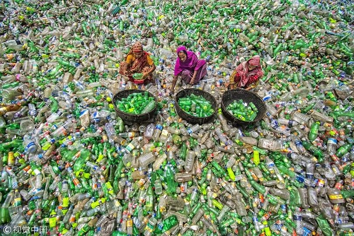 Plastic bottle process for re-cycle