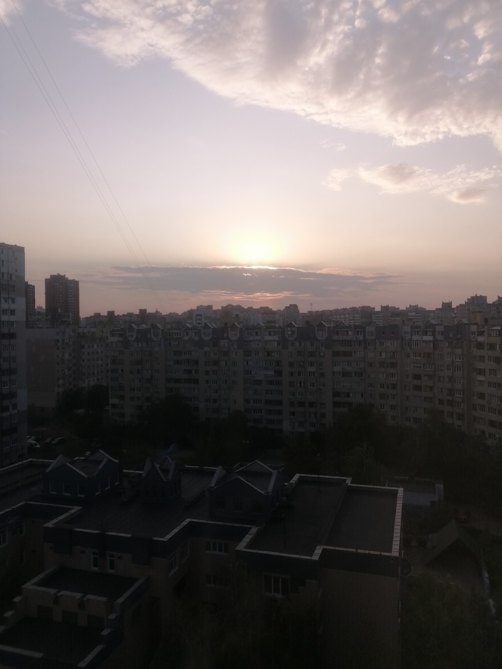 Закат.