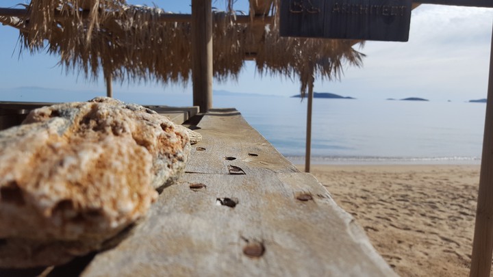 A sea shot at the Greek island of andros