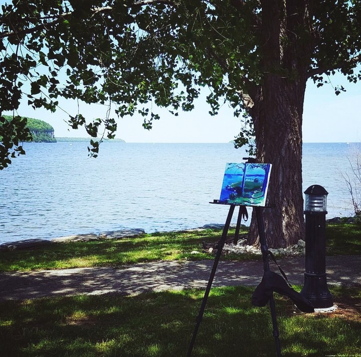 painting seaside