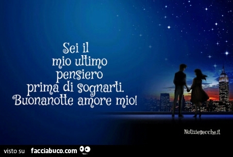 buonanotte amore mio!
