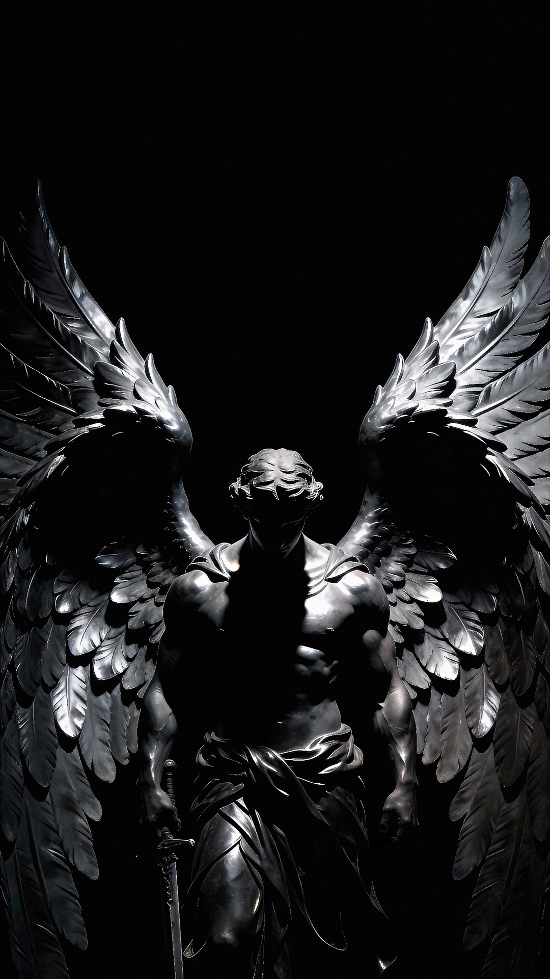 רקעים monochrome, Statue