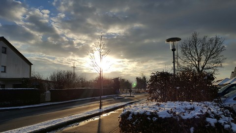 cloudy day with snow