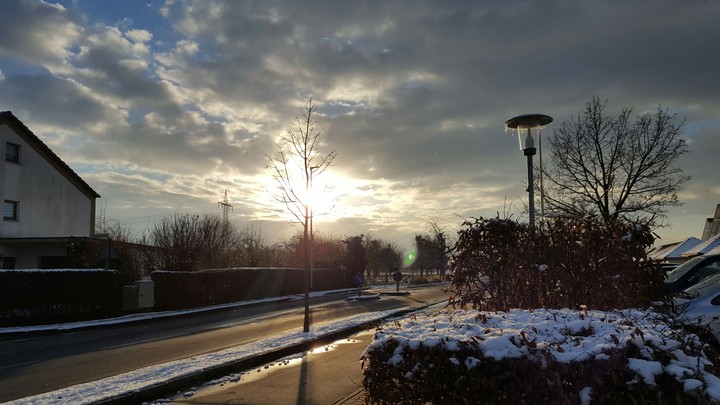 cloudy day with snow