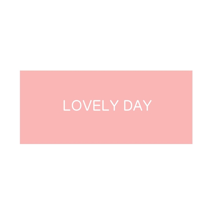 lovely day.