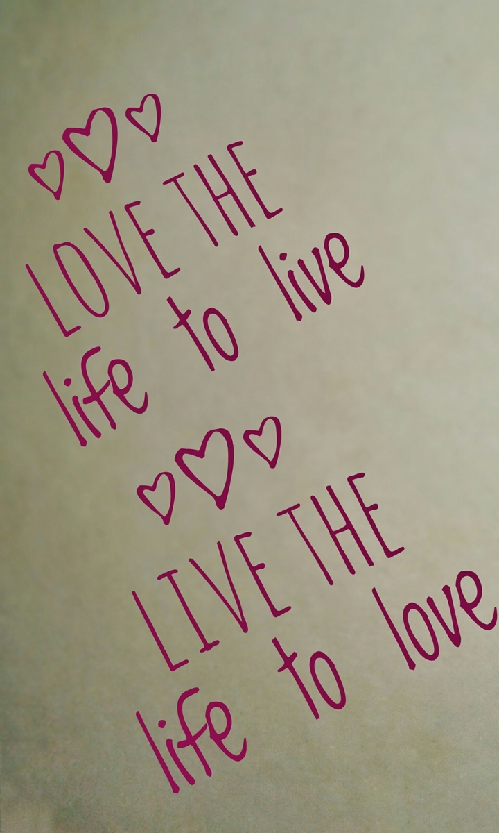 lead a loving life......