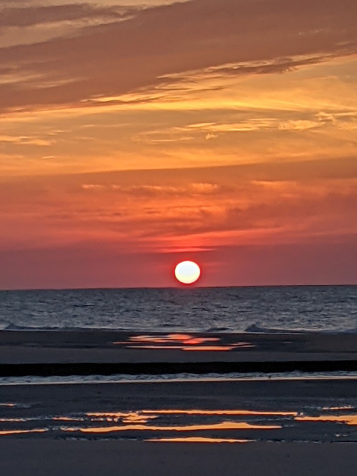 sunrise over ocean