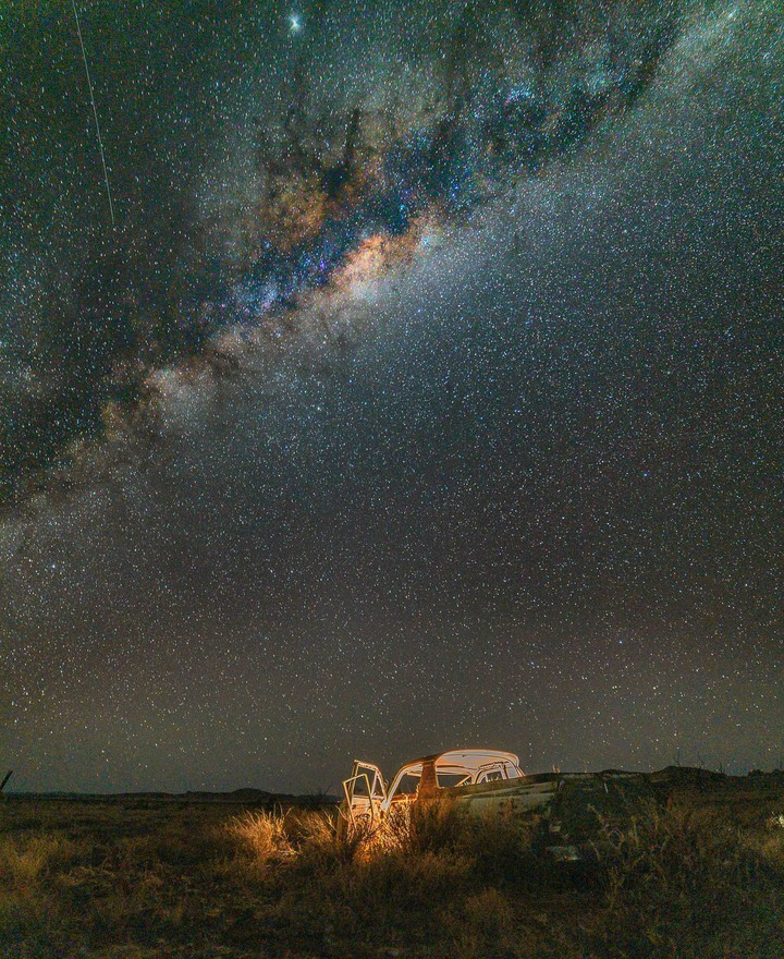 Scenic View Of Night Sky.