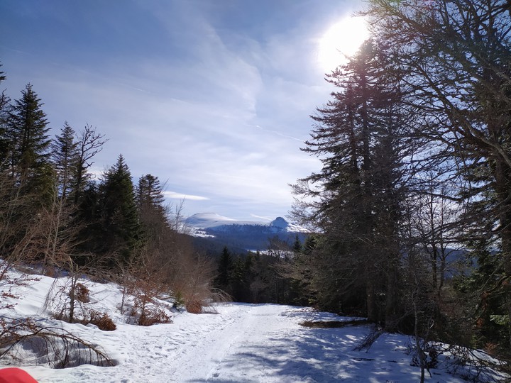 snowy mountains view