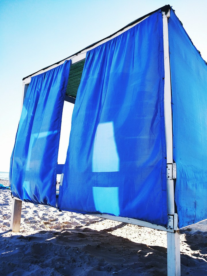 on the beach