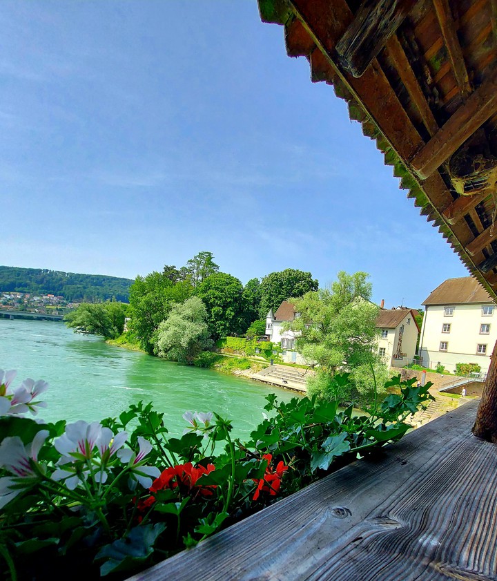 Aussicht von der Holzbrücke