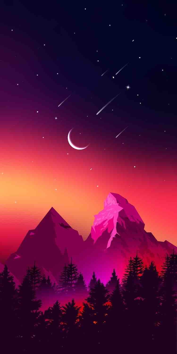 Colors Violet Mountain
