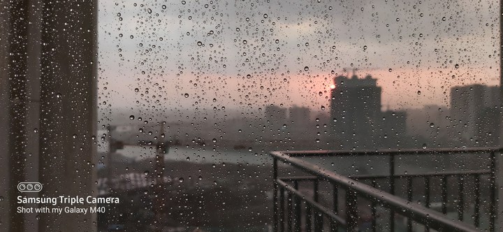 A beautiful rainy Sunset