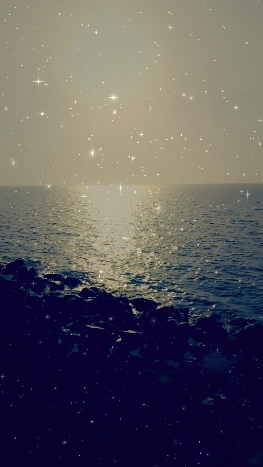Beach starry filtered