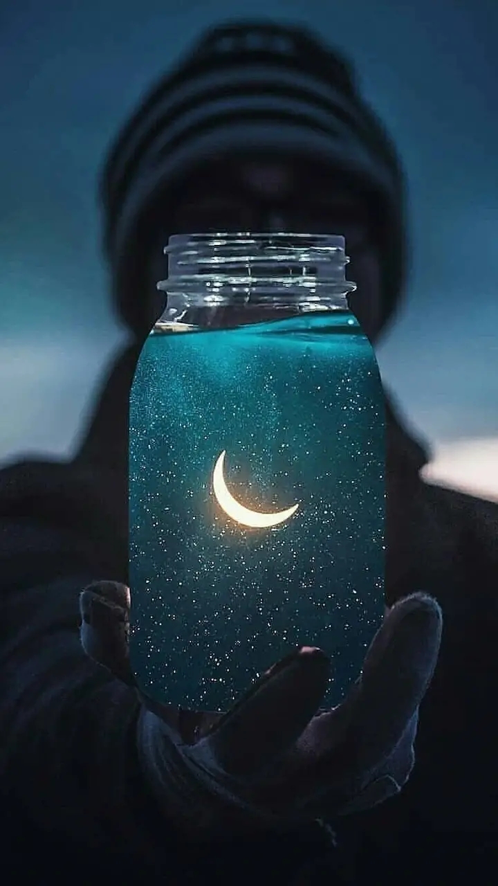 Night sky in a jar