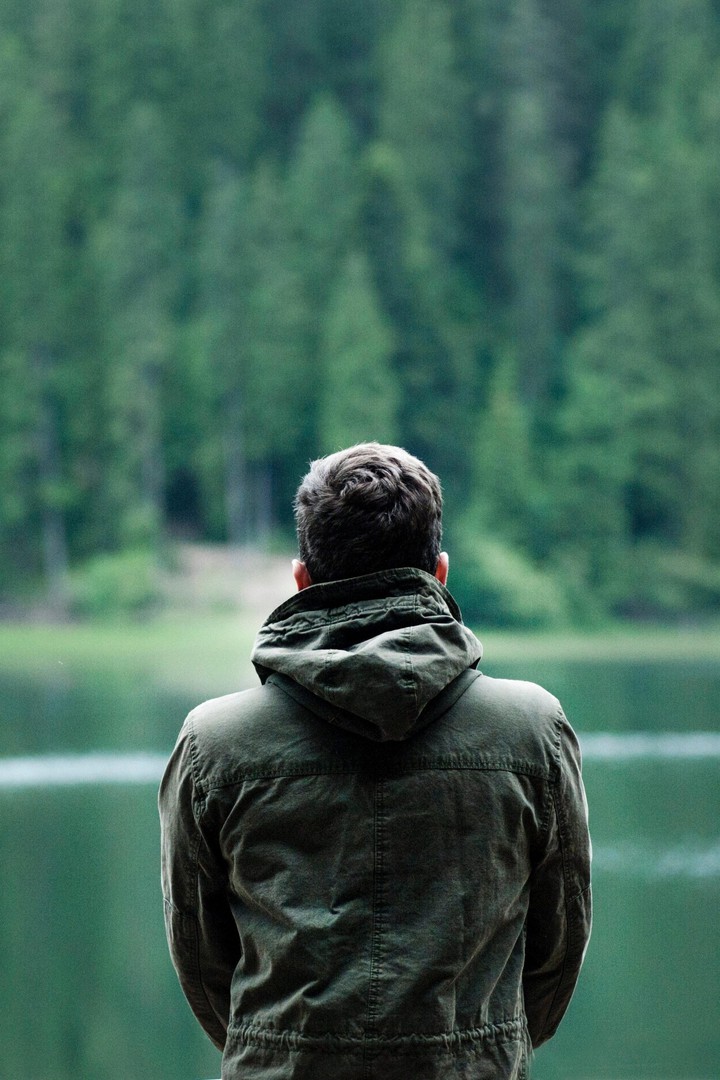 alone man