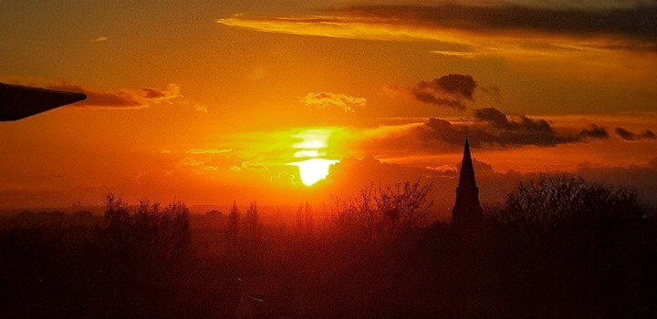 Sunset over Manchester - 22nd of November 2017