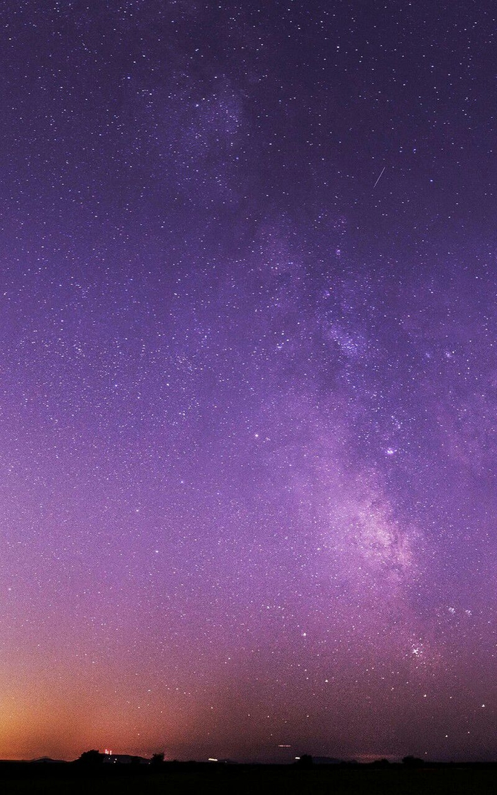 The violet sky...