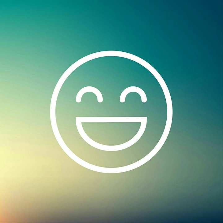 Smiley face turqouise