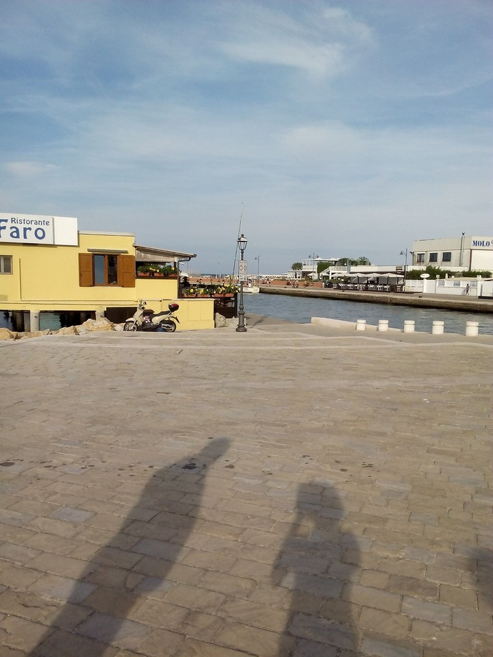 shadow on the sea