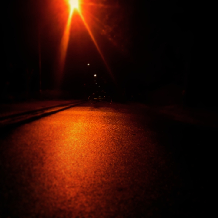 Im Licht der Laterne
