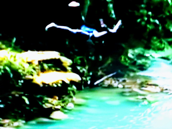 A dive in water.