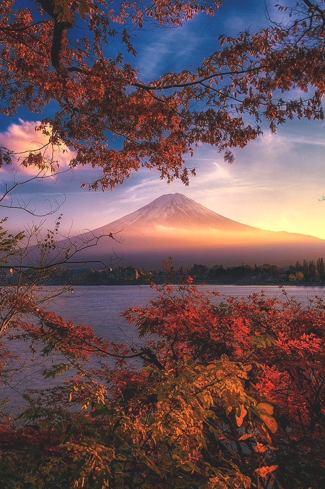 Before sunset in autumn