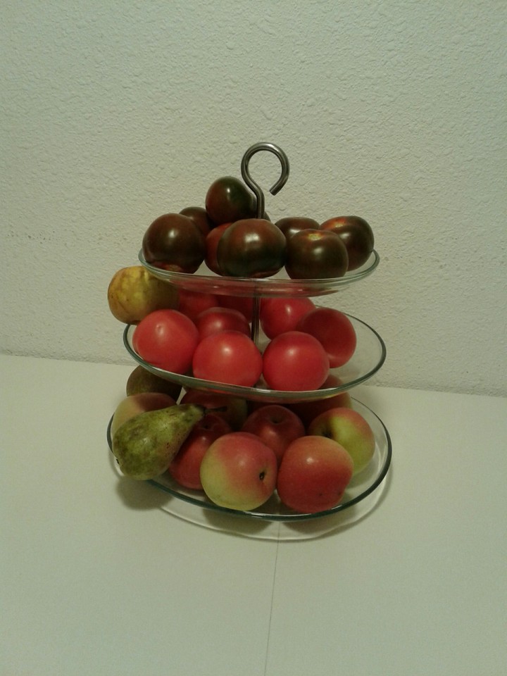 plats de legumes et fruits