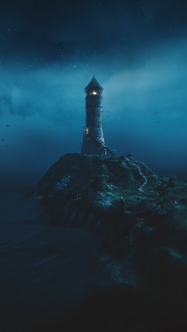 tower at night