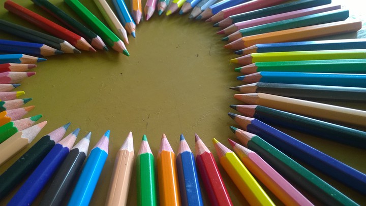 a heart full of colours
