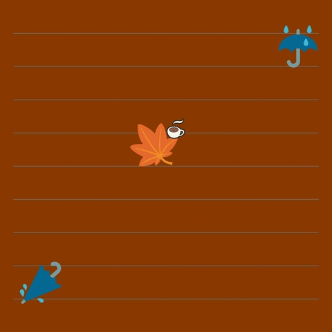 Autumn hot coffee